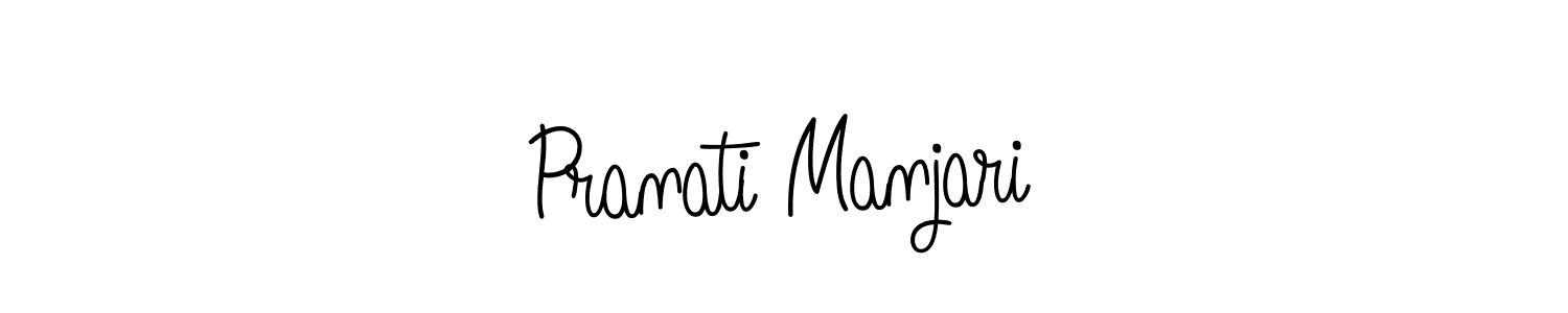 Pranati Manjari stylish signature style. Best Handwritten Sign (Angelique-Rose-font-FFP) for my name. Handwritten Signature Collection Ideas for my name Pranati Manjari. Pranati Manjari signature style 5 images and pictures png