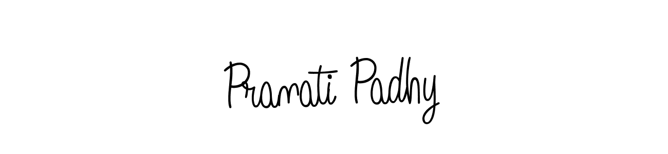 Use a signature maker to create a handwritten signature online. With this signature software, you can design (Angelique-Rose-font-FFP) your own signature for name Pranati Padhy. Pranati Padhy signature style 5 images and pictures png