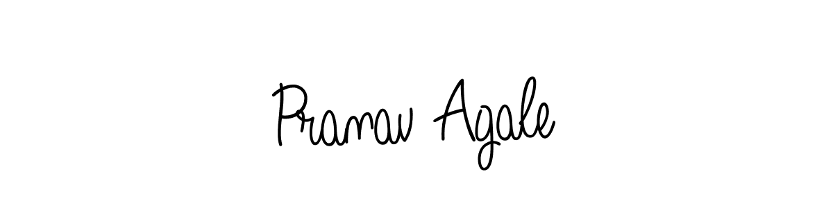 Make a beautiful signature design for name Pranav Agale. With this signature (Angelique-Rose-font-FFP) style, you can create a handwritten signature for free. Pranav Agale signature style 5 images and pictures png