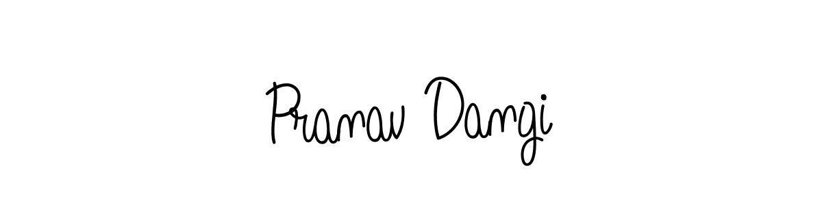 Create a beautiful signature design for name Pranav Dangi. With this signature (Angelique-Rose-font-FFP) fonts, you can make a handwritten signature for free. Pranav Dangi signature style 5 images and pictures png