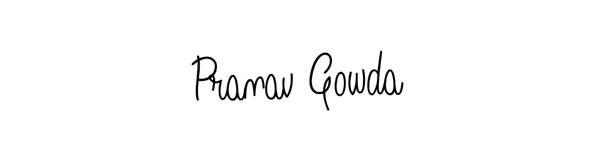 Best and Professional Signature Style for Pranav Gowda. Angelique-Rose-font-FFP Best Signature Style Collection. Pranav Gowda signature style 5 images and pictures png