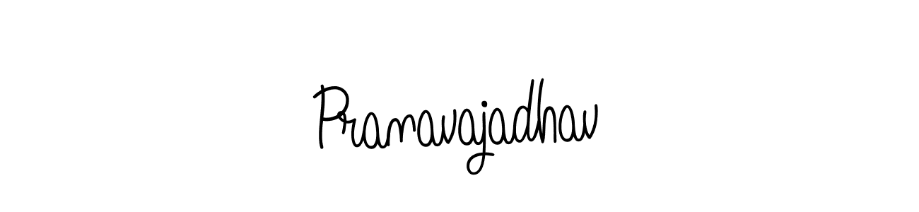 How to make Pranavajadhav signature? Angelique-Rose-font-FFP is a professional autograph style. Create handwritten signature for Pranavajadhav name. Pranavajadhav signature style 5 images and pictures png