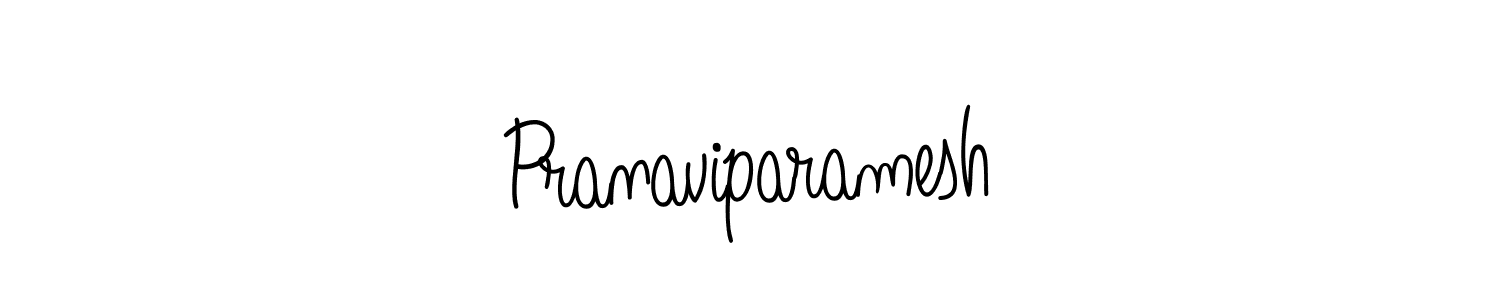 How to make Pranaviparamesh signature? Angelique-Rose-font-FFP is a professional autograph style. Create handwritten signature for Pranaviparamesh name. Pranaviparamesh signature style 5 images and pictures png