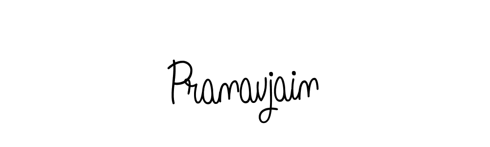 How to make Pranavjain name signature. Use Angelique-Rose-font-FFP style for creating short signs online. This is the latest handwritten sign. Pranavjain signature style 5 images and pictures png