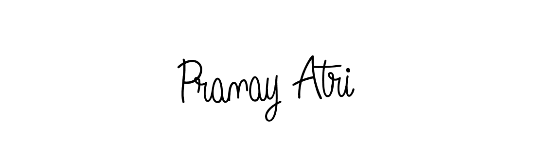 You should practise on your own different ways (Angelique-Rose-font-FFP) to write your name (Pranay Atri) in signature. don't let someone else do it for you. Pranay Atri signature style 5 images and pictures png
