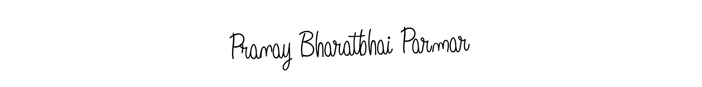 Also we have Pranay Bharatbhai Parmar name is the best signature style. Create professional handwritten signature collection using Angelique-Rose-font-FFP autograph style. Pranay Bharatbhai Parmar signature style 5 images and pictures png