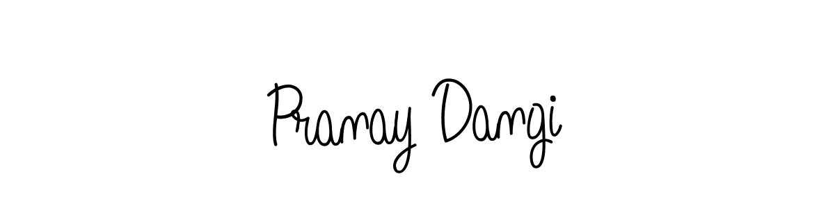 Create a beautiful signature design for name Pranay Dangi. With this signature (Angelique-Rose-font-FFP) fonts, you can make a handwritten signature for free. Pranay Dangi signature style 5 images and pictures png