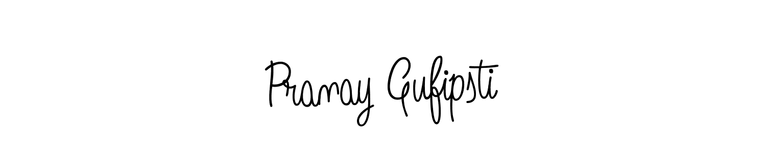 Pranay Gufipsti stylish signature style. Best Handwritten Sign (Angelique-Rose-font-FFP) for my name. Handwritten Signature Collection Ideas for my name Pranay Gufipsti. Pranay Gufipsti signature style 5 images and pictures png