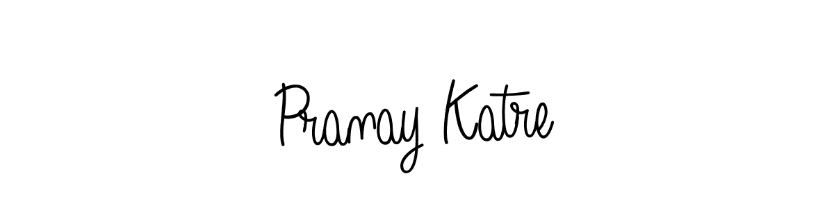 The best way (Angelique-Rose-font-FFP) to make a short signature is to pick only two or three words in your name. The name Pranay Katre include a total of six letters. For converting this name. Pranay Katre signature style 5 images and pictures png