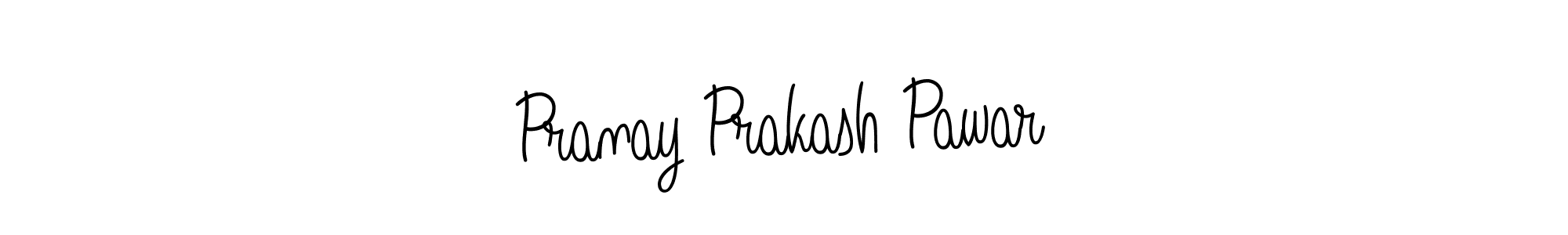 How to make Pranay Prakash Pawar name signature. Use Angelique-Rose-font-FFP style for creating short signs online. This is the latest handwritten sign. Pranay Prakash Pawar signature style 5 images and pictures png