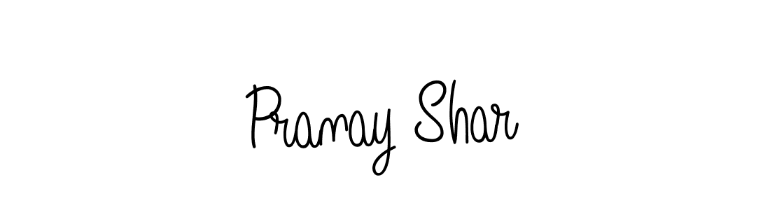 How to make Pranay Shar name signature. Use Angelique-Rose-font-FFP style for creating short signs online. This is the latest handwritten sign. Pranay Shar signature style 5 images and pictures png