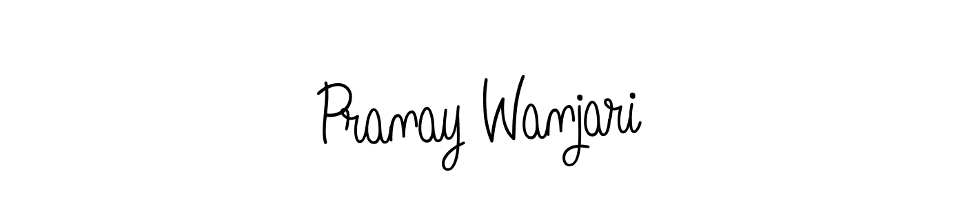 Pranay Wanjari stylish signature style. Best Handwritten Sign (Angelique-Rose-font-FFP) for my name. Handwritten Signature Collection Ideas for my name Pranay Wanjari. Pranay Wanjari signature style 5 images and pictures png