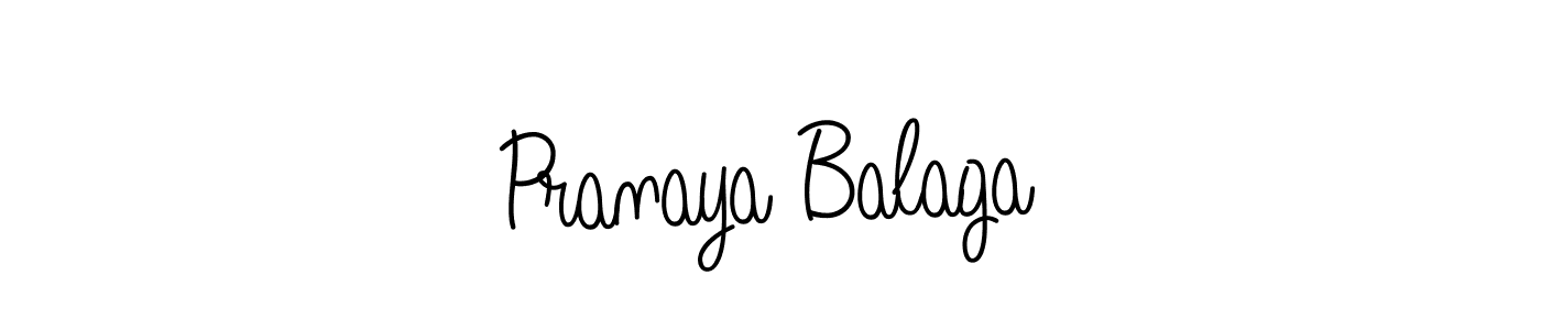 How to make Pranaya Balaga signature? Angelique-Rose-font-FFP is a professional autograph style. Create handwritten signature for Pranaya Balaga name. Pranaya Balaga signature style 5 images and pictures png