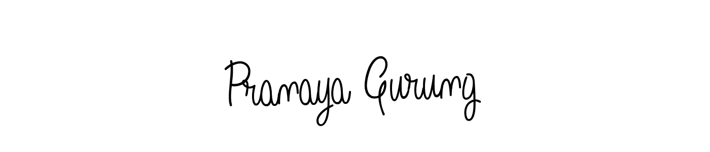 Also we have Pranaya Gurung name is the best signature style. Create professional handwritten signature collection using Angelique-Rose-font-FFP autograph style. Pranaya Gurung signature style 5 images and pictures png