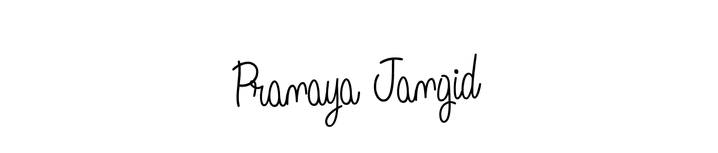 How to make Pranaya Jangid signature? Angelique-Rose-font-FFP is a professional autograph style. Create handwritten signature for Pranaya Jangid name. Pranaya Jangid signature style 5 images and pictures png