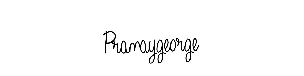 Also we have Pranaygeorge name is the best signature style. Create professional handwritten signature collection using Angelique-Rose-font-FFP autograph style. Pranaygeorge signature style 5 images and pictures png