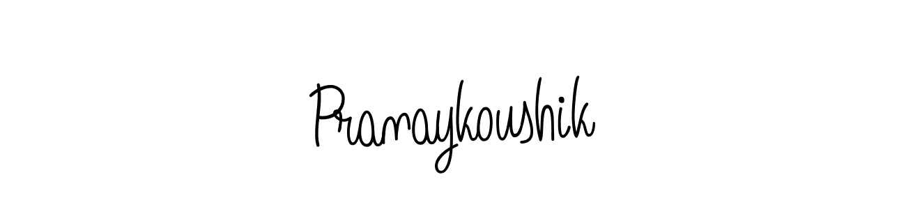 The best way (Angelique-Rose-font-FFP) to make a short signature is to pick only two or three words in your name. The name Pranaykoushik include a total of six letters. For converting this name. Pranaykoushik signature style 5 images and pictures png