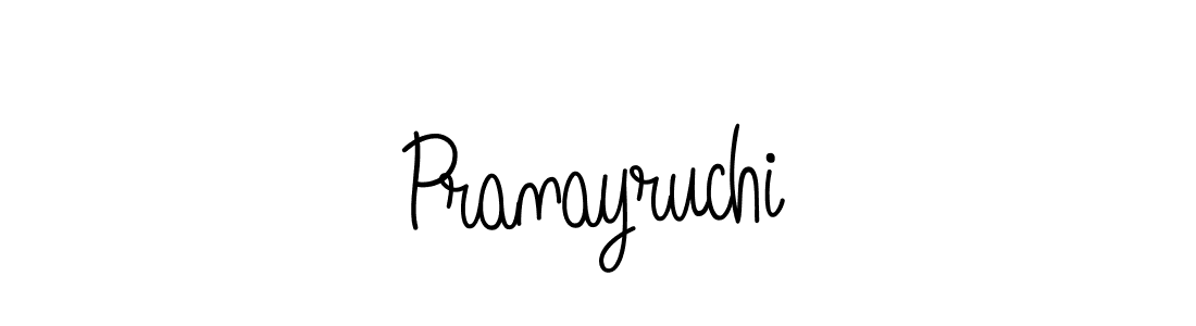 How to make Pranayruchi signature? Angelique-Rose-font-FFP is a professional autograph style. Create handwritten signature for Pranayruchi name. Pranayruchi signature style 5 images and pictures png