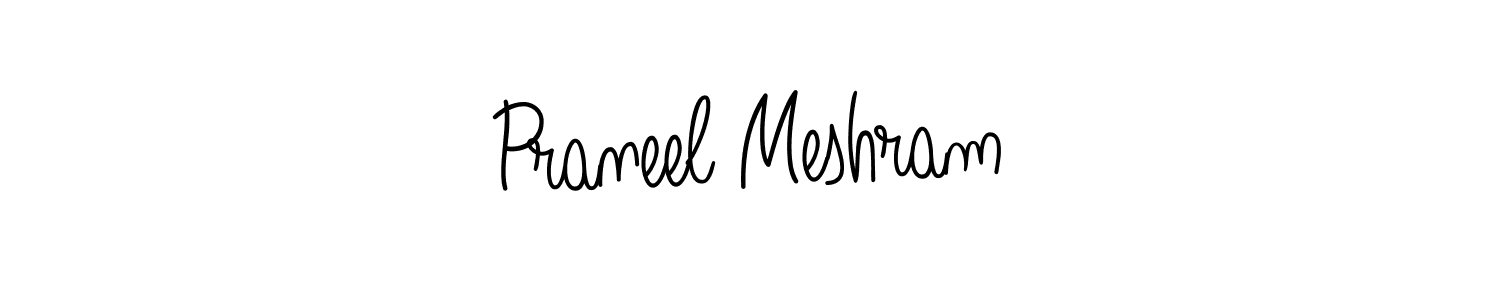 Design your own signature with our free online signature maker. With this signature software, you can create a handwritten (Angelique-Rose-font-FFP) signature for name Praneel Meshram. Praneel Meshram signature style 5 images and pictures png