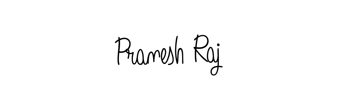 Use a signature maker to create a handwritten signature online. With this signature software, you can design (Angelique-Rose-font-FFP) your own signature for name Pranesh Raj. Pranesh Raj signature style 5 images and pictures png