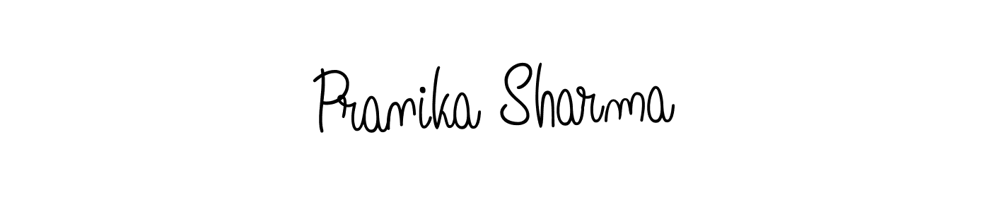 Pranika Sharma stylish signature style. Best Handwritten Sign (Angelique-Rose-font-FFP) for my name. Handwritten Signature Collection Ideas for my name Pranika Sharma. Pranika Sharma signature style 5 images and pictures png