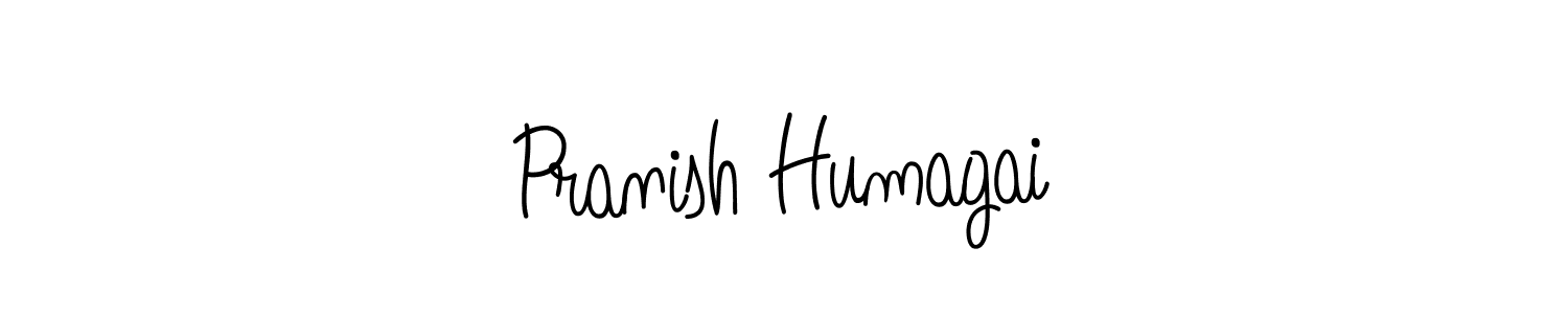 You should practise on your own different ways (Angelique-Rose-font-FFP) to write your name (Pranish Humagai) in signature. don't let someone else do it for you. Pranish Humagai signature style 5 images and pictures png