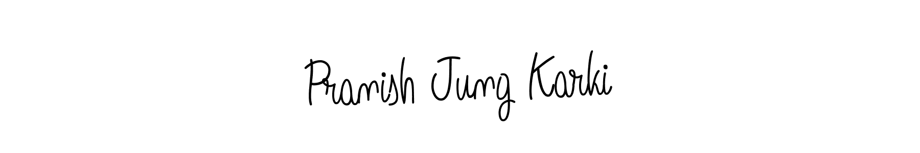 Check out images of Autograph of Pranish Jung Karki name. Actor Pranish Jung Karki Signature Style. Angelique-Rose-font-FFP is a professional sign style online. Pranish Jung Karki signature style 5 images and pictures png