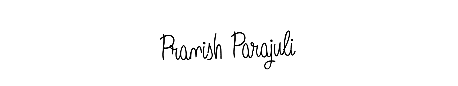 Make a short Pranish Parajuli signature style. Manage your documents anywhere anytime using Angelique-Rose-font-FFP. Create and add eSignatures, submit forms, share and send files easily. Pranish Parajuli signature style 5 images and pictures png