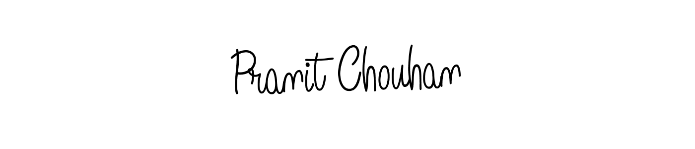 Make a beautiful signature design for name Pranit Chouhan. With this signature (Angelique-Rose-font-FFP) style, you can create a handwritten signature for free. Pranit Chouhan signature style 5 images and pictures png