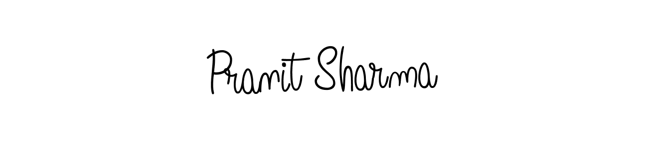 How to make Pranit Sharma signature? Angelique-Rose-font-FFP is a professional autograph style. Create handwritten signature for Pranit Sharma name. Pranit Sharma signature style 5 images and pictures png