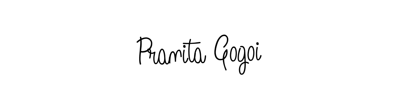 Angelique-Rose-font-FFP is a professional signature style that is perfect for those who want to add a touch of class to their signature. It is also a great choice for those who want to make their signature more unique. Get Pranita Gogoi name to fancy signature for free. Pranita Gogoi signature style 5 images and pictures png