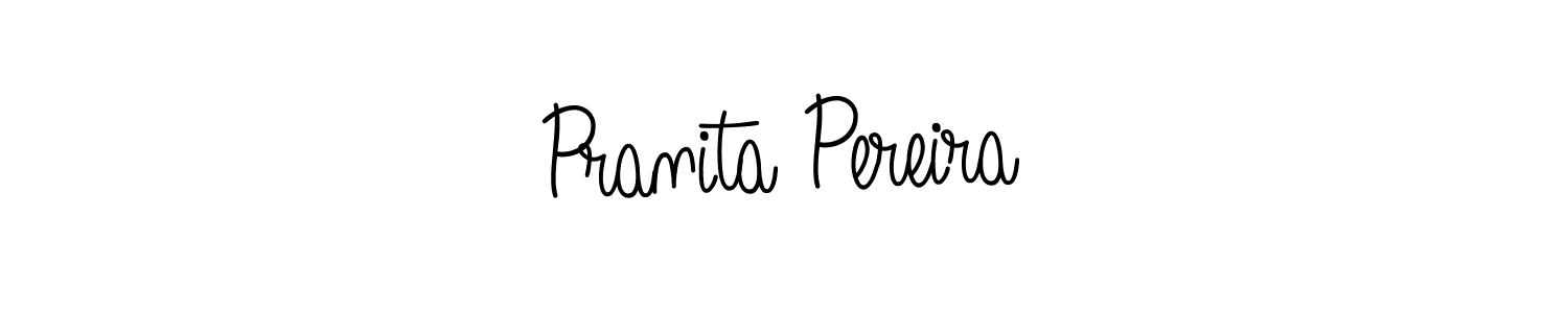 Make a beautiful signature design for name Pranita Pereira. With this signature (Angelique-Rose-font-FFP) style, you can create a handwritten signature for free. Pranita Pereira signature style 5 images and pictures png