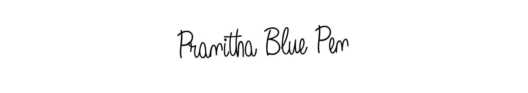 Also we have Pranitha Blue Pen name is the best signature style. Create professional handwritten signature collection using Angelique-Rose-font-FFP autograph style. Pranitha Blue Pen signature style 5 images and pictures png