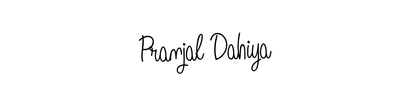 Pranjal Dahiya stylish signature style. Best Handwritten Sign (Angelique-Rose-font-FFP) for my name. Handwritten Signature Collection Ideas for my name Pranjal Dahiya. Pranjal Dahiya signature style 5 images and pictures png