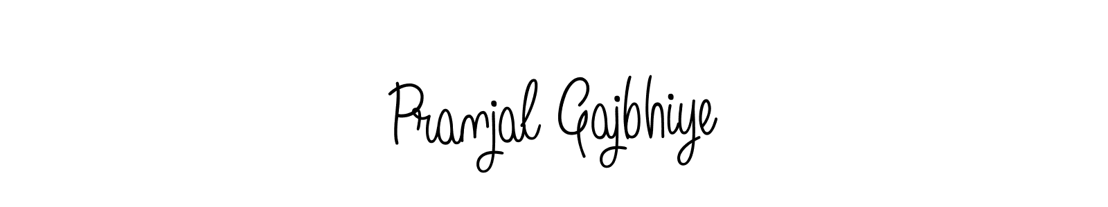 The best way (Angelique-Rose-font-FFP) to make a short signature is to pick only two or three words in your name. The name Pranjal Gajbhiye include a total of six letters. For converting this name. Pranjal Gajbhiye signature style 5 images and pictures png