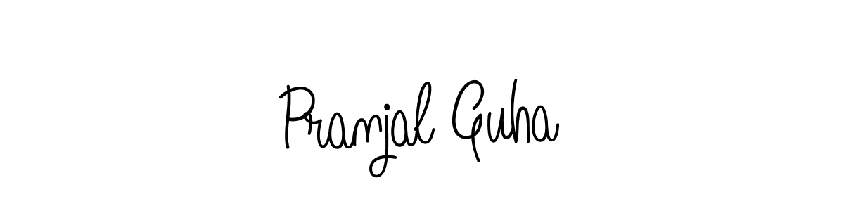 Pranjal Guha stylish signature style. Best Handwritten Sign (Angelique-Rose-font-FFP) for my name. Handwritten Signature Collection Ideas for my name Pranjal Guha. Pranjal Guha signature style 5 images and pictures png