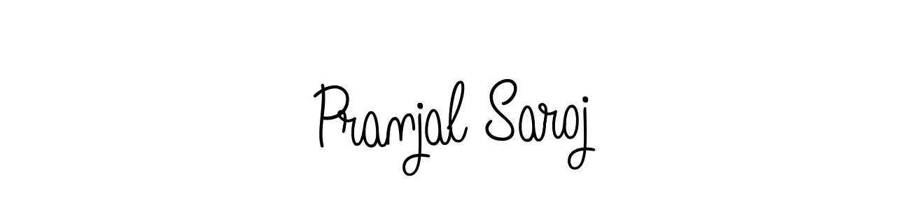 Design your own signature with our free online signature maker. With this signature software, you can create a handwritten (Angelique-Rose-font-FFP) signature for name Pranjal Saroj. Pranjal Saroj signature style 5 images and pictures png