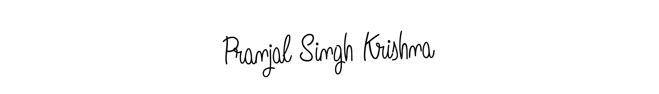How to make Pranjal Singh Krishna name signature. Use Angelique-Rose-font-FFP style for creating short signs online. This is the latest handwritten sign. Pranjal Singh Krishna signature style 5 images and pictures png