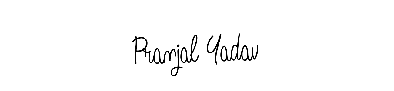 Make a beautiful signature design for name Pranjal Yadav. With this signature (Angelique-Rose-font-FFP) style, you can create a handwritten signature for free. Pranjal Yadav signature style 5 images and pictures png