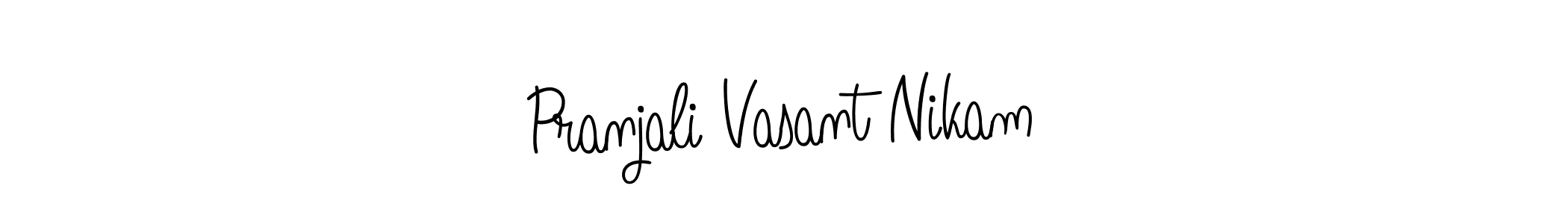 This is the best signature style for the Pranjali Vasant Nikam name. Also you like these signature font (Angelique-Rose-font-FFP). Mix name signature. Pranjali Vasant Nikam signature style 5 images and pictures png
