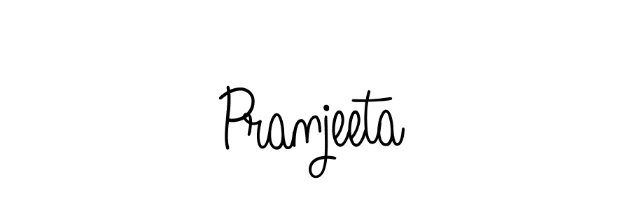 Make a beautiful signature design for name Pranjeeta. With this signature (Angelique-Rose-font-FFP) style, you can create a handwritten signature for free. Pranjeeta signature style 5 images and pictures png
