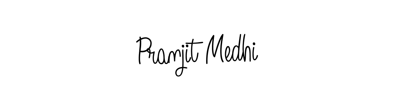 Pranjit Medhi stylish signature style. Best Handwritten Sign (Angelique-Rose-font-FFP) for my name. Handwritten Signature Collection Ideas for my name Pranjit Medhi. Pranjit Medhi signature style 5 images and pictures png