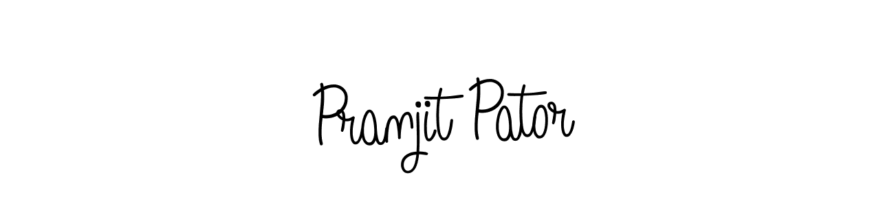 Also we have Pranjit Pator name is the best signature style. Create professional handwritten signature collection using Angelique-Rose-font-FFP autograph style. Pranjit Pator signature style 5 images and pictures png