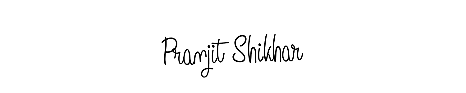 Create a beautiful signature design for name Pranjit Shikhar. With this signature (Angelique-Rose-font-FFP) fonts, you can make a handwritten signature for free. Pranjit Shikhar signature style 5 images and pictures png
