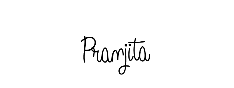 Create a beautiful signature design for name Pranjita. With this signature (Angelique-Rose-font-FFP) fonts, you can make a handwritten signature for free. Pranjita signature style 5 images and pictures png