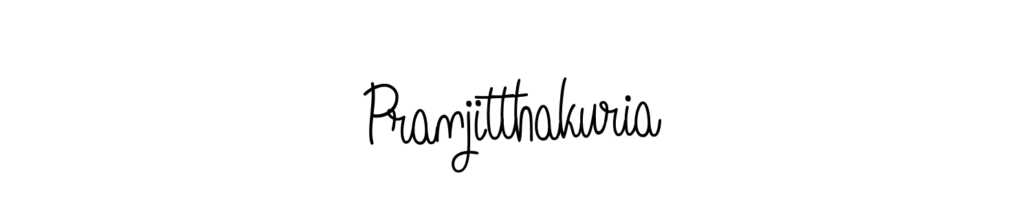Pranjitthakuria stylish signature style. Best Handwritten Sign (Angelique-Rose-font-FFP) for my name. Handwritten Signature Collection Ideas for my name Pranjitthakuria. Pranjitthakuria signature style 5 images and pictures png