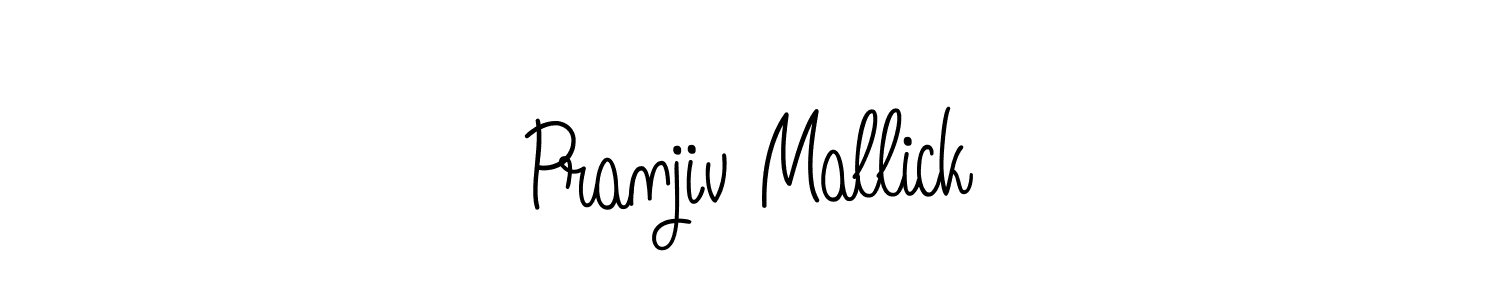 You should practise on your own different ways (Angelique-Rose-font-FFP) to write your name (Pranjiv Mallick) in signature. don't let someone else do it for you. Pranjiv Mallick signature style 5 images and pictures png