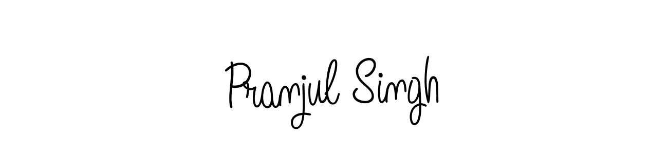 Use a signature maker to create a handwritten signature online. With this signature software, you can design (Angelique-Rose-font-FFP) your own signature for name Pranjul Singh. Pranjul Singh signature style 5 images and pictures png