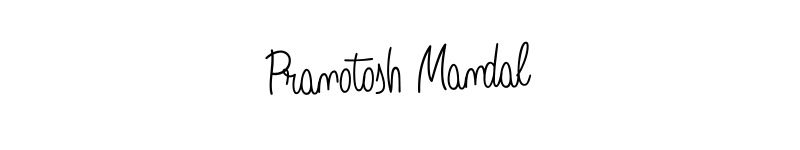 Design your own signature with our free online signature maker. With this signature software, you can create a handwritten (Angelique-Rose-font-FFP) signature for name Pranotosh Mandal. Pranotosh Mandal signature style 5 images and pictures png