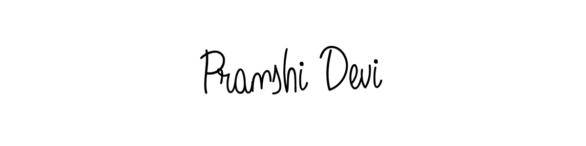 Also we have Pranshi Devi name is the best signature style. Create professional handwritten signature collection using Angelique-Rose-font-FFP autograph style. Pranshi Devi signature style 5 images and pictures png